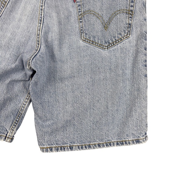 Y2K Levis 550 Relaxed Fit Denim Shorts Mens 34 Light Wash Blue Jeans Jorts VTG - Picture 10 of 16